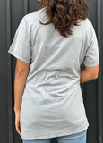 Vapor Blue Fire Tower Organic Cotton-Blend  Crewneck Tee - Women