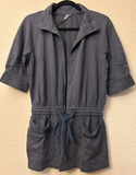 Gray Organic Tie-Waist Jacket