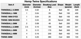 100% Hemp Twine 5mm