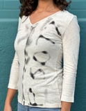 Parchment Wall Fitted V-Neck Tee