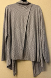 Blue Shibori Organic Wrap Top - Women