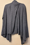 Gray Shibori Organic Wrap Top - Women