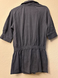 Gray Organic Tie-Waist Jacket