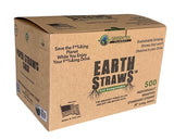 Hemp Plastic Straws Individually wrapped, Box of 500