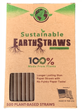Hemp plastic straws, box of 500