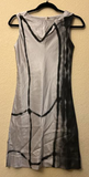 Parchment Torn Fence Silk-Blend Dress